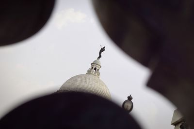 High angle view of electric lamp on table