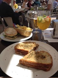 Close-up of served food