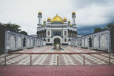 View of building in city