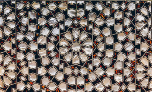 Full frame shot of patterned ceiling