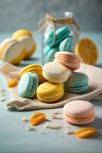 Close-up of food on table