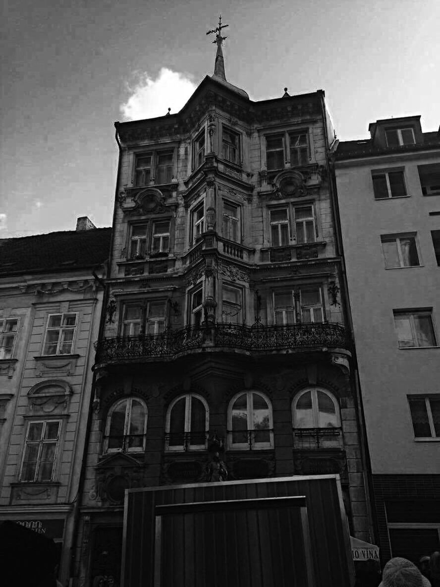 architecture, low angle view, building exterior, built structure, no people, window, sky, day, outdoors