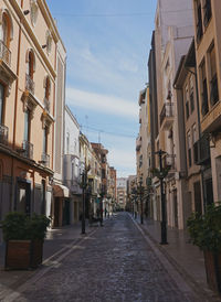 Street amidst buildings in city