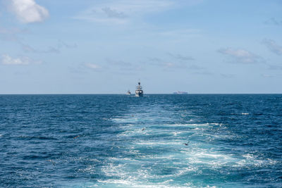 Scenic view of sea against sky