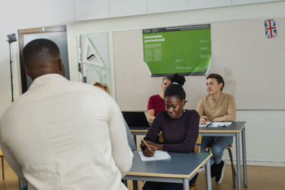 Students learning in classroom