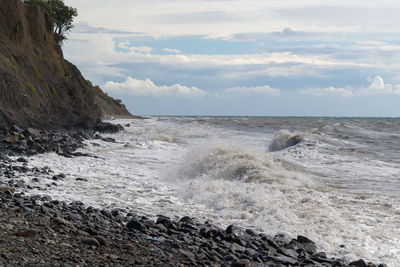 Scenic view of sea against sky