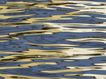 Full frame shot of rippled water in lake