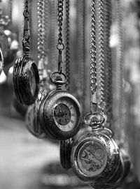 Detail shot of pocket watches