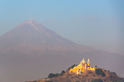 View of church against mountain