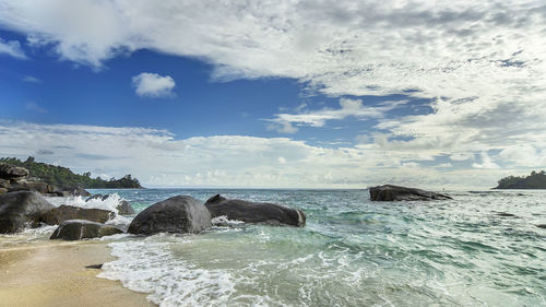 Scenic view of sea against sky