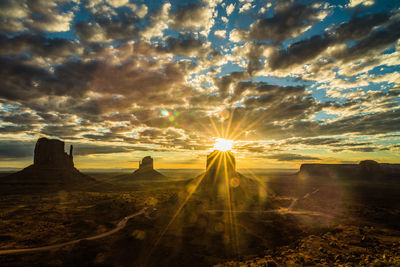 Scenic view of sunset