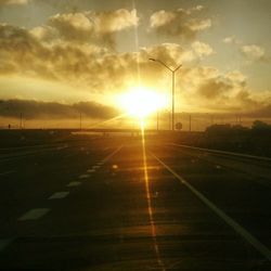 Road at sunset