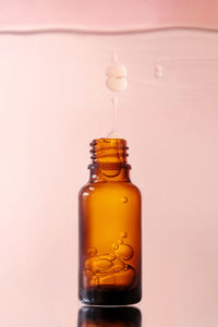 Close-up of medicines on table