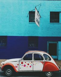 Cars parked in parking lot