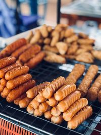 Close-up of meat for sale at market