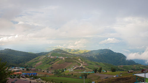Scenic view of landscape against sky
