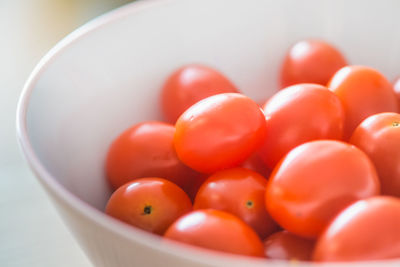 Close-up of tomatoes in bowl