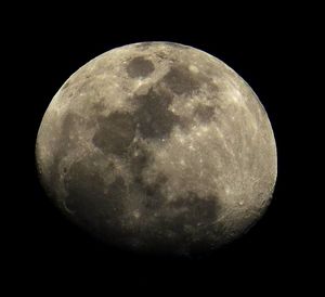 Scenic view of moon against sky at night