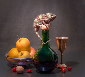 Close-up of fruits on table