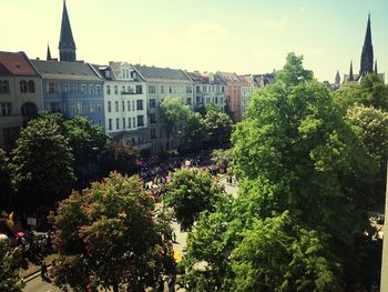 Buildings in city