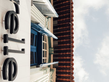 Low angle view of building against sky