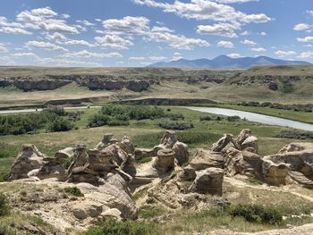 Scenic view of landscape against sky