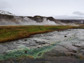 Scenic view of landscape against sky