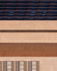 Low angle view of modern building roof