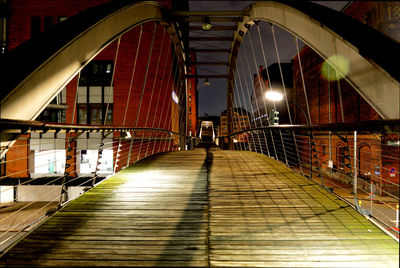 Footbridge in corridor