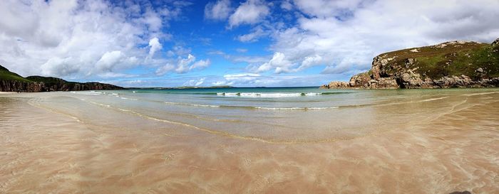 Panoramic view of sea against sky