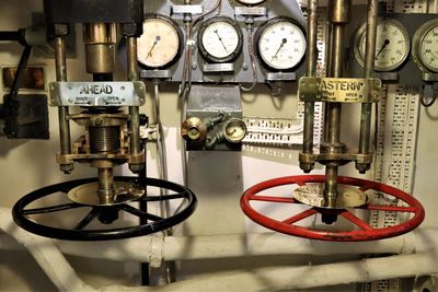 Close-up of machine part