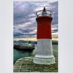 Lighthouse at seaside