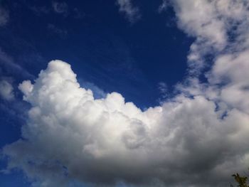 Low angle view of clouds in sky