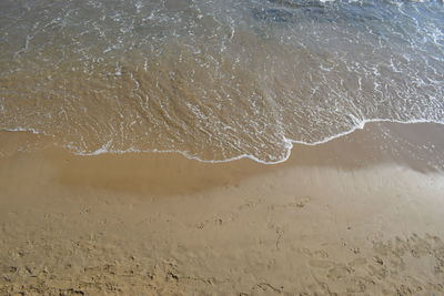 High angle view of beach