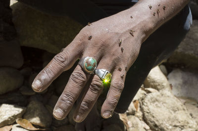 Close-up of hand