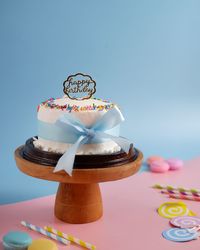 Close-up of cupcakes on table