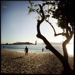 View of people on shore