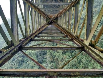 Low angle view of bridge against sky