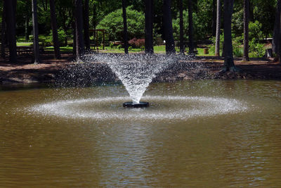 Water fountain in park