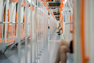 Panoramic view of train