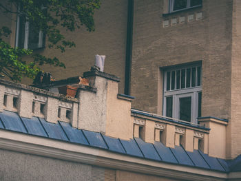 Low angle view of buildings against sky