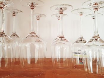 Close-up of wine glass on table