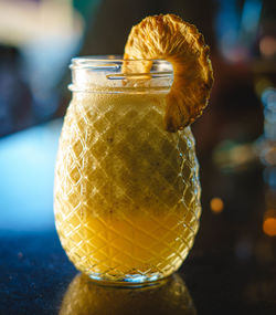 Refreshing smoothie with pineapple