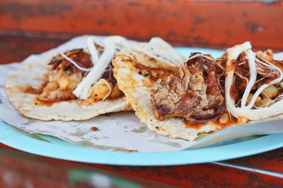 Close-up of food in plate