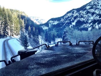 Road passing through mountains