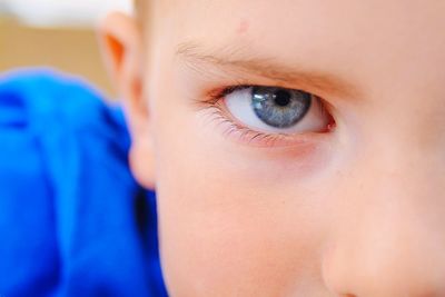 Close-up portrait of boy