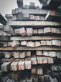 Full frame shot of firewood