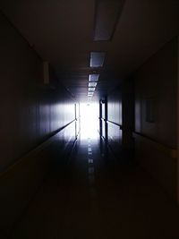 Empty corridor of building