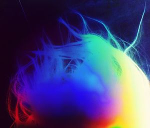 Close-up of illuminated lights