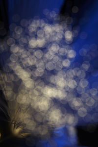 Defocused image of illuminated lights